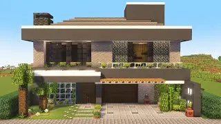 Minecraft - Como construir uma Casa Moderna 5 - MANYACRAFT