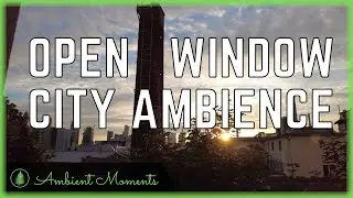 Night to Morning Ambience of Frankfurt City 4K | Open Window of Frankfurt at Night City Ambience
