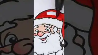 Coloring Santa Claus 🎅🏻 #coloring #art #christmas #santa #drawing #art