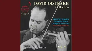 Piano Trio No. 1 in D Minor, Op. 49, MWV Q 29: I. Molto allegro ed agitato (1)