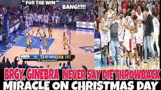 GINEBRA THROWBACK: MIRACLE ON CHRISTMAS DAY / L.A FOR THE WIN!!!