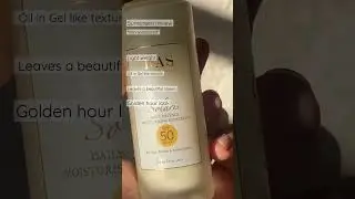 Ras luxury oil sunscreen gel review #skincare #sunscreen golden hour #makeup glowy sunscreen