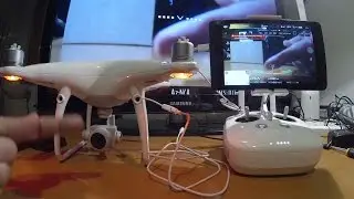 Installing the HDMI-module on the Phantom 4 Pro. Testing USB and HDMI-ports for lag.