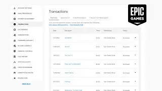 How To View Transactions on Epic Games Website