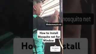 Step-by-step installing a window net! Watch and learn how to keep pests out easily🪟 #WindowNet #DIY