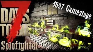 7 Days To Die Alpha 16 | Insane Horde Gamestage 4.6k | 84 | Solofighter