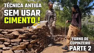 SEM CIMENTO e com as próprias mãos: construímos a base do nosso forno de cupim! PARTE 2