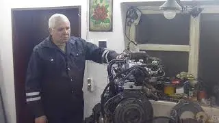Запуск двигателя Ваз-2109 после сборки (на столе).