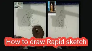 How to draw Rapid sketch. How to draw pencil sketch.
