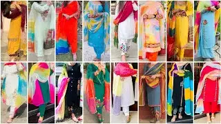 Punjabi Suit Design Ideas with Multicolour Dupatta | New Fashion Trend 2026