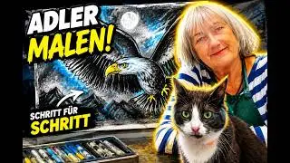 Adler mit Kohle zeichnen &ndash; Schritt f&uuml;r Schritt (Realistisch, Anf&auml;ngerfreundlich)