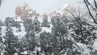 Winter's Touch on Sedona: Snow-Capped Red Rocks Revealed