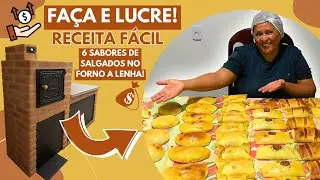 💰🥐 FAÇA, VENDA E LUCRE! 6 Sabores de Salgados no Forno a Lenha – #RendaExtra #Receita #Padaria