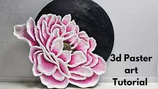 3d plaster art flower, art and craft, CreativeCat