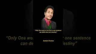 Only One word or one line or one sentence can define the one&rsquo;s destiny #shorts  @dildostideewangi