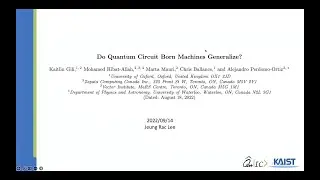 Do Quantum Circuits Born Machines Generalize?