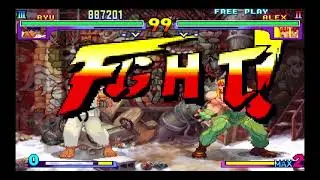 Street Fighter 3 New Generation Ryu vs Alex
