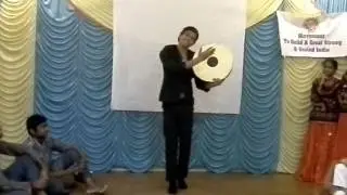 Synchronised dance by deaf mute children