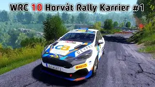 Még szokni kell az autótt! WRC 10 Horvát Rally Karrier#1