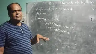 Python, Basic elements of python