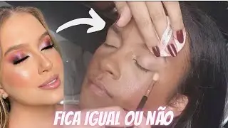 ELA PEDIU A MAQUIAGEM DA FOTO | MAQUIANDO CLIENTE | PELE NEGRA