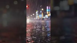 Wet Streets at Night 🌧️ ASMR for Sleep & Relaxation #asmr #rainsounds #sleepfast