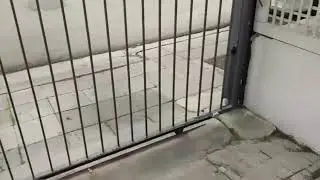 Sliding gate motor opener with spring limit switch test video