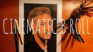 B ROLL VIDEO ART         CINEMATIC B ROLL OF AN ARTIST (COLOUR PENCILS)