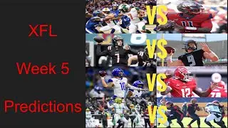 XFL WEEK 5 PREDICTIONS