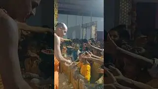 Janmashtami Mahaprashad distribution #janmashtami #iskcon #festival #radhakrishna