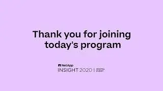 NetApp INSIGHT 2020 - LIVE - Day 1
