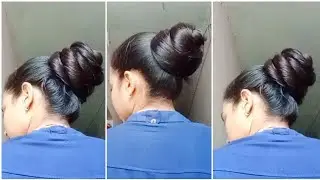 Simple Bun Hairstyle💁‍♀For Long Hair 💁‍♀💕🤟🤟🤟🤟🤟//Long Hair Beauty💕🤟