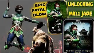 Mortal Kombat Mobile. Unlocking MK11 Jade from Trial. Epic BOSS Battle in Last Tower!