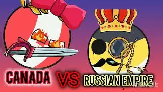 Canada VS Russian empire epic battle song #countryballs #animemusic #fight #canada 