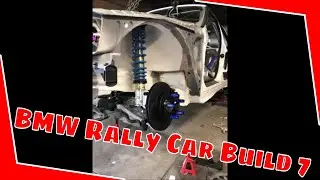 7 BMW Rally exhaust build, race clutch and flywheel, rally suspension fitting, install rear brakes