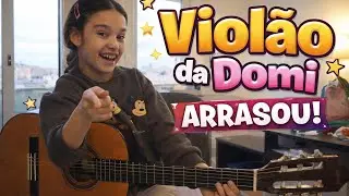 DOMI, 7 ANOS | CANTANDO E TOCANDO VIOLÃO EM PORTUGAL 