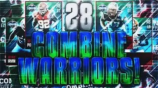 28 COMBINE WARRIOR PACKS!! BEST PULL 7 TIMES!! INSANE LUCK!! | Madden Mobile 17