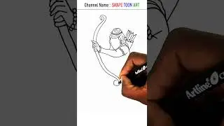 Lord Ram drawing - Lord shree ram drawing easy - Ram navami drawing easy - #lordrama #ramnavami
