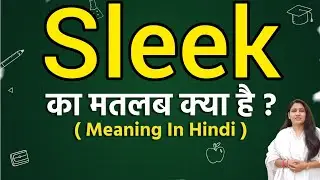Sleek meaning in hindi | Sleek meaning ka matlab kya hota hai | Word meaning