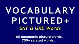 한션 Sean : REVIEW 9 / 16《 VOCABULARY PICTURED+ 》 SAT & GRE Words