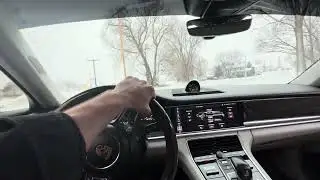 What it&rsquo;s like to Winter Daily Porsche Panamera Turbo! Ice snow roads drift and donuts! Capristo Fi 