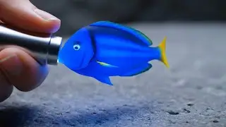 Unreal Magic Paint Tube Fish Made of Jelly | Mesmerizing AI ASMR Compilation