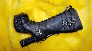 Demonia Charade Knee High Gothic Boots