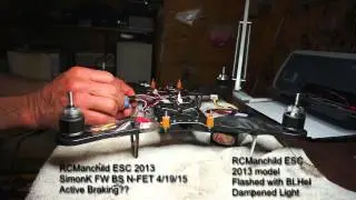Comparison of SimonK to BlHeli on RCManchild ESC's