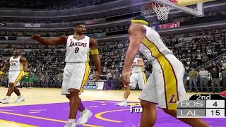 NBA 2K3 - LA Lakers vs Boston Celtics (4K60fps)