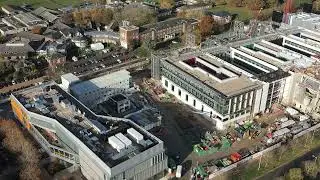 Ray Dolby Centre - Cavendish Laboratory - aerial view November 2021