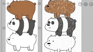 Menggambar we bare bears #drawingtutorial #webarebears 