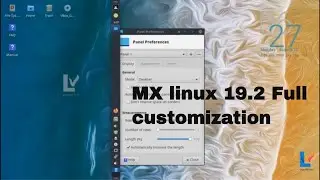 MX linux 19.2 |  Icon setup | Background change | terminal | appearance customization | Desktop view