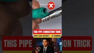 This Pipe Connection Trick Stops Leaks Instantly &mdash; 2X Stronger #plumbing #lifehacks #diy #shorts