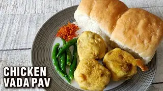 Chicken Vada Pav Recipe | How To Make Chicken Vada | Chicken Snack Recipe By Chef Varun Inamdar